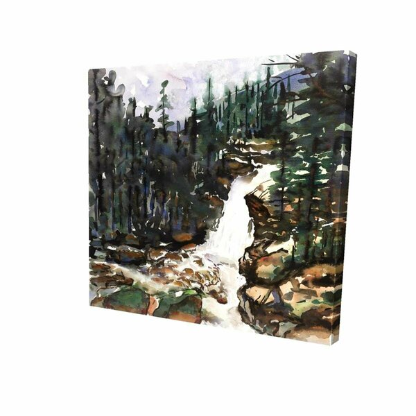 Begin Home Decor 12 x 12 in. Falls of Alberta-Print on Canvas 2080-1212-LA152